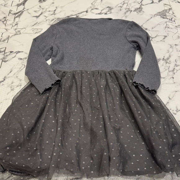 Gray Starry Kids Dress - Picture 3 of 3